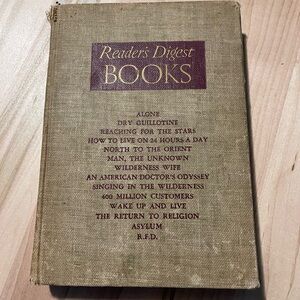 Vintage Reader's Digest Hardcover Book of 14 condensed stories 1941 1st Edition